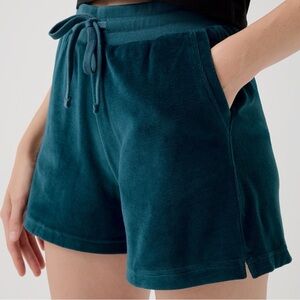 ❗️SOLD❗️Pact Women's Organic Cotton Velour Shorts Medium Celestial Soft